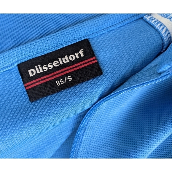 Dusseldorf Blue and White Quarter Zip Pullover Size Small - Picture 5 of 7